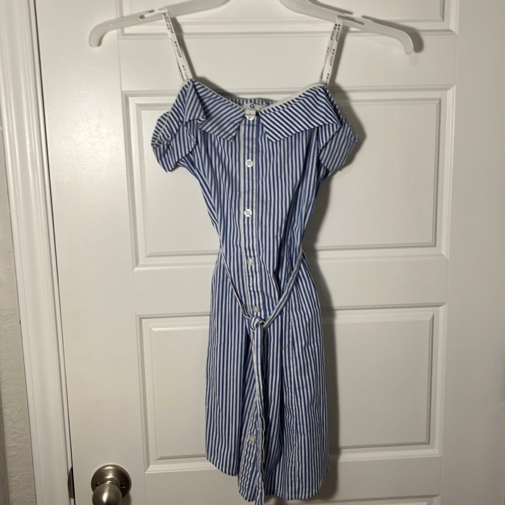 Medium G by guess stripped dress.  Cute summer dress